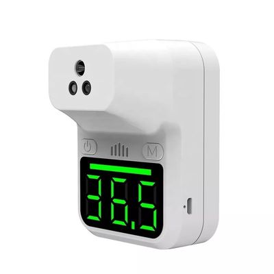 Treten Sie nicht Temperatur-Thermometer-mit dem an der Wand befestigten Infrarotstirn-Augenblick LED Digital in Verbindung, der Anzeige liest