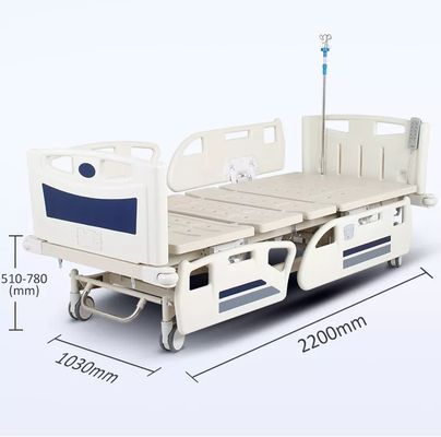 Fünf der Funktions-ICU medizinisches Bett Krankenpflege-Bett-elektrisches justierbares des Patienten-ICU