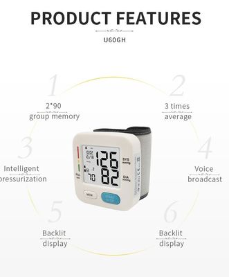 Elektronisches vollautomatisches Digital-Blutdruck-Monitor-Handgelenk 200/Min