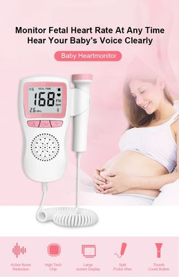Tragbarer Doppler-Monitor-fötaler Doppler-Maschinen-Baby-Herzschlag-Monitor für schwangere Frauen