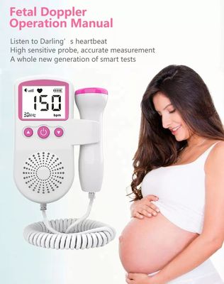 Tragbar 	Fötaler Doppler-Herz-Monitor-Baby-Taschen-Doppler-Monitor für Schwangerschaft