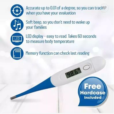 LCD zeigen schnell 2 Sekunden prüfen Baby-Digital-Temperatur-Thermometer elektrisches Plastik-Soem an