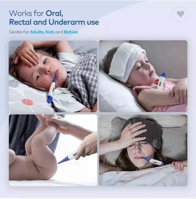LCD zeigen schnell 2 Sekunden prüfen Baby-Digital-Temperatur-Thermometer elektrisches Plastik-Soem an