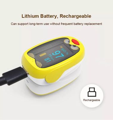 Tragbares Kind OLED scherzt neugeborene Pulsoximeter-wieder aufladbaren Fingerspitzen-Pulsoximeter