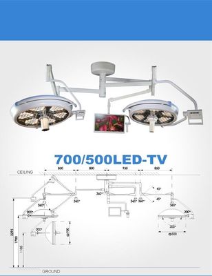 LED-Doppelt-Decken-chirurgischer Scheinwerfer führte heller chirurgischer Scheinwerfer-medizinische Lampen