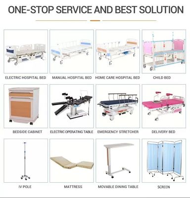 Mehrfunktionales manuelles Homecare-Krankenpflege-Krankenhaus-Bett mit Toilette