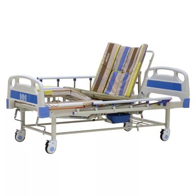 Mehrfunktionales manuelles Homecare-Krankenpflege-Krankenhaus-Bett mit Toilette
