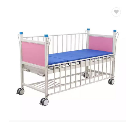 Manuelle reizbares Kinderbett des Krankenhaus-pädiatrische Bett-zwei mit Bett-Hauptbrettern