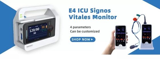 Tragbarer NIBP Vitals-Monitor-multi Parameter-Patientenmonitor E4 für Krankenhaus-Kopfende