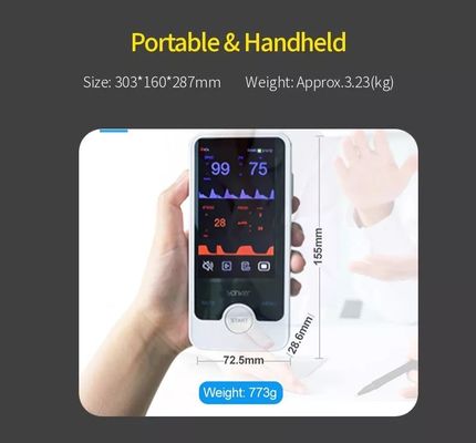 Tragbarer NIBP Vitals-Monitor-multi Parameter-Patientenmonitor E4 für Krankenhaus-Kopfende
