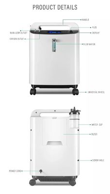 medizinischer Haupt-Respironics Oxyge Verdichter 5L 93% mit Reinheits-Warnungs-weißer Farbe