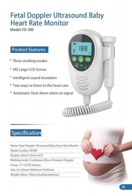 Schwangere Frauen-Baby-Herzschlag-Detektor-Monitor-Safe fötaler Doppler