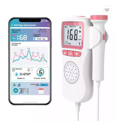 Fötales tragbares Baby-Herz Rate Monitor Ultrasonic Fetal Doppler Taschen-Dopplers