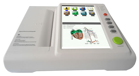 12 Maschine CER-ISO des Kanal-Digital-Elektrokardiograph-Metalltragbare ECG